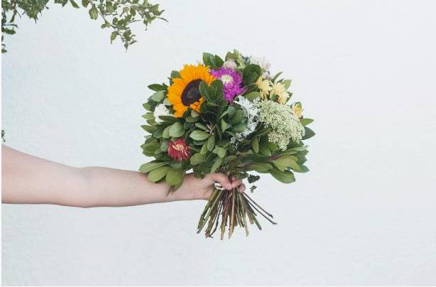 Gift bouquet pink tones